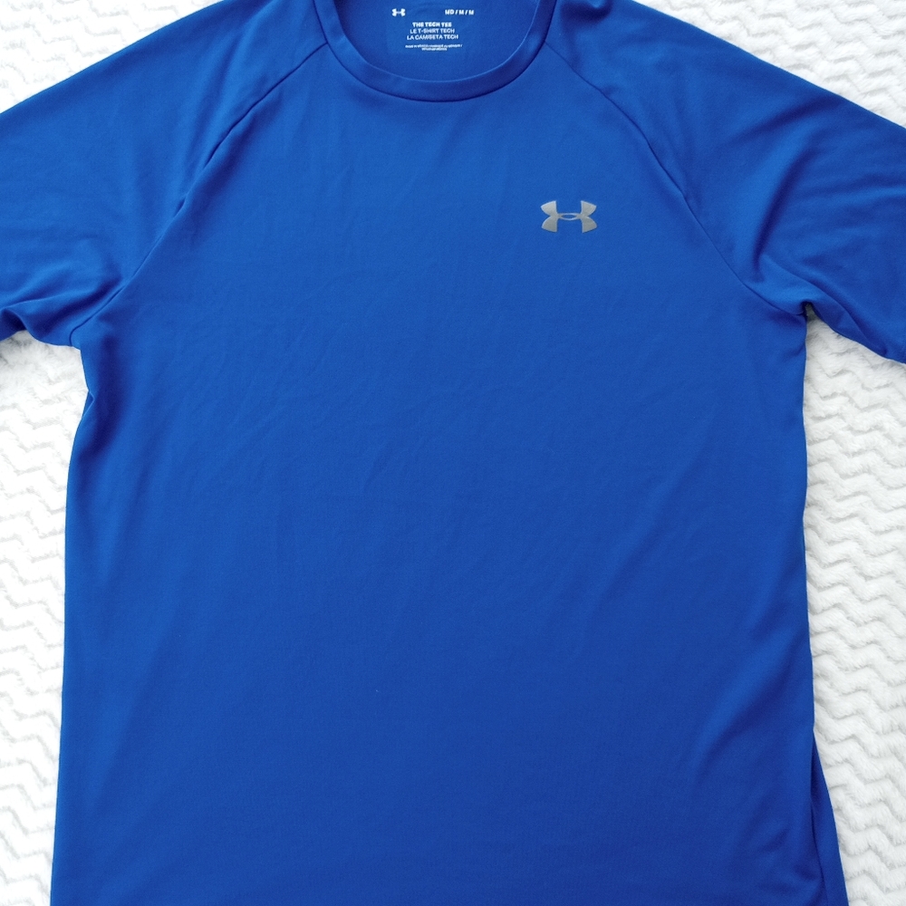 Under Armour shirt mens t-shirt royal blue medium